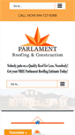 Mobile Screenshot of parlamentroofing.com